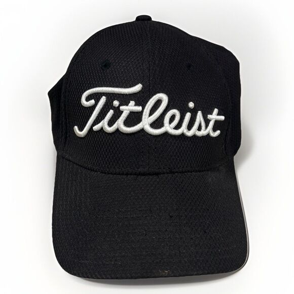 Titleist Players Performance A Flex Hat Logo L / XL Black White - Picture 1 of 7